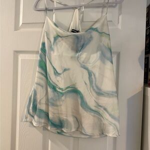 Express Blue and Green Swirl Camisole